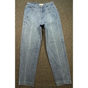 Calvin Klein Wide Leg Sihoulette High Waisted City Retro Blue Jean Women's Sz 11